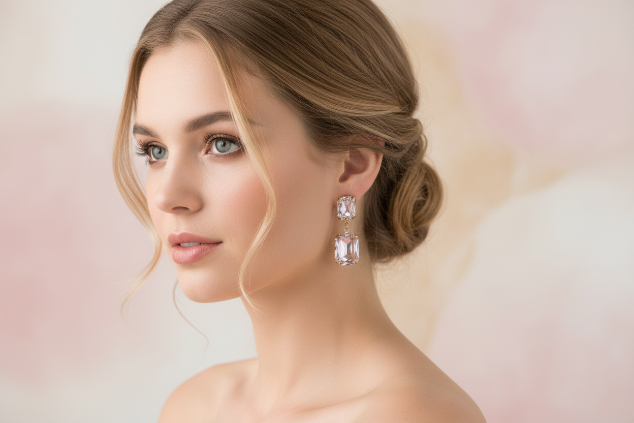 Arabella Drops Blush Pink