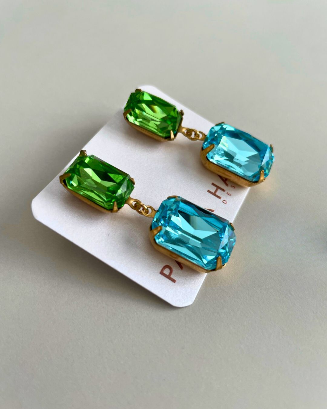 Arabella Drops Peridot Aqua