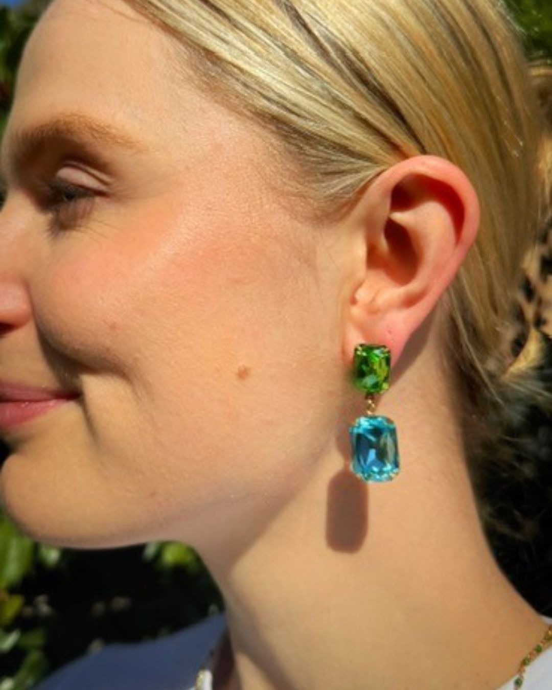 Arabella Drops Peridot Aqua