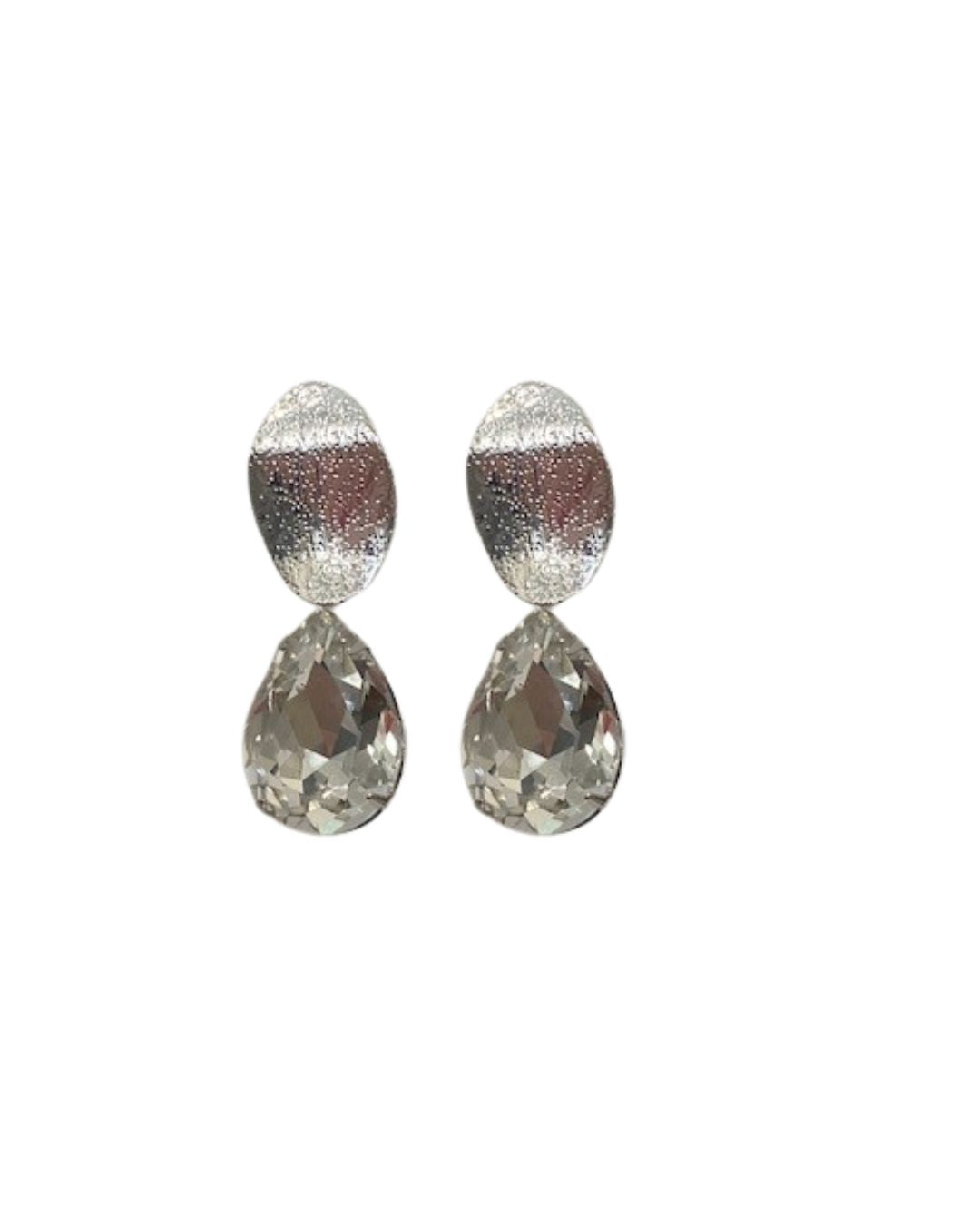Crystal Glow Drops in Silver