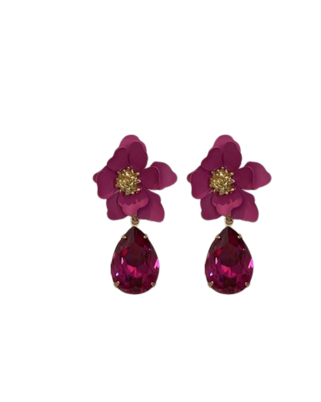 Garden Party Fuchsia Crystal Drops