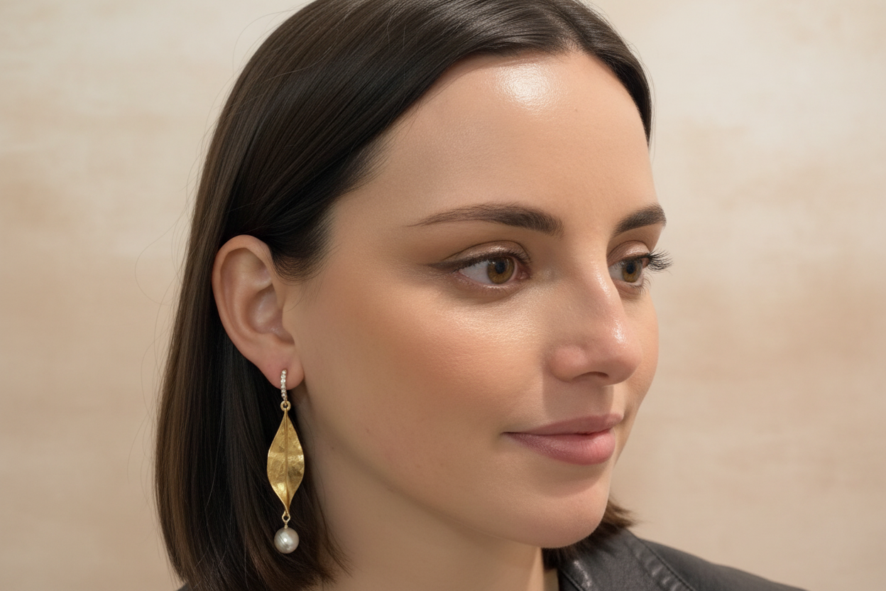 Gold Leaf & Pearl Drops