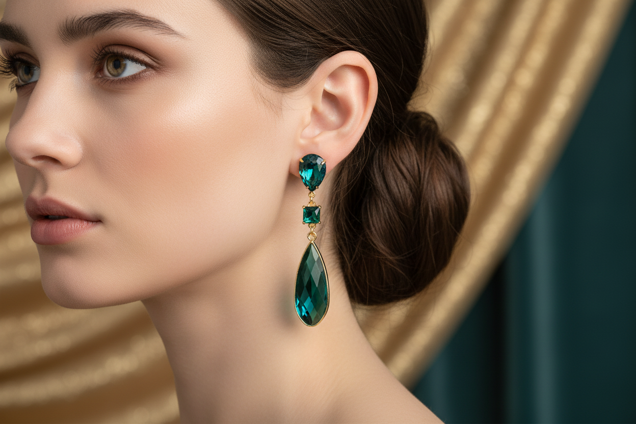 Midnight Emerald Drops