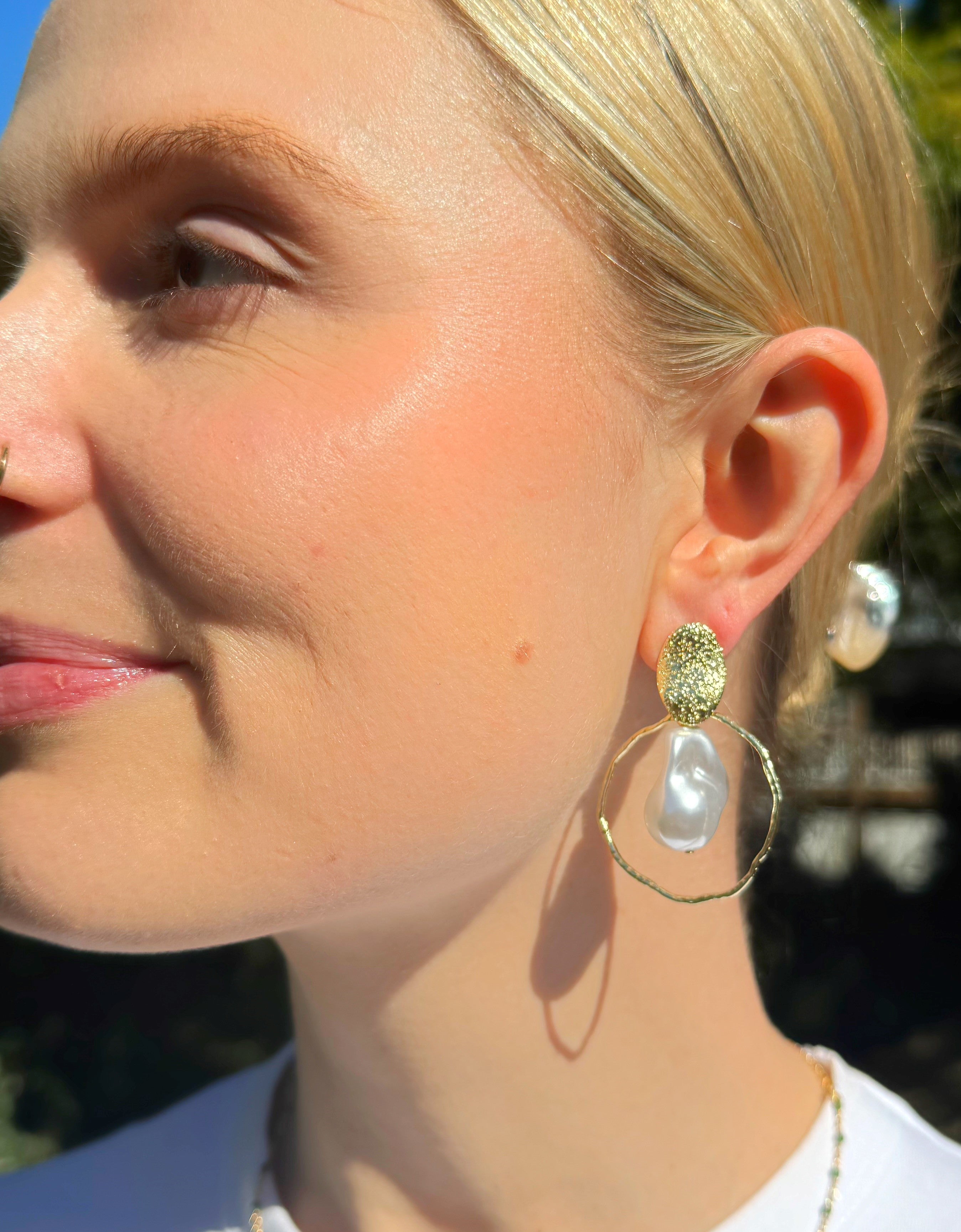 Pearl Hoops