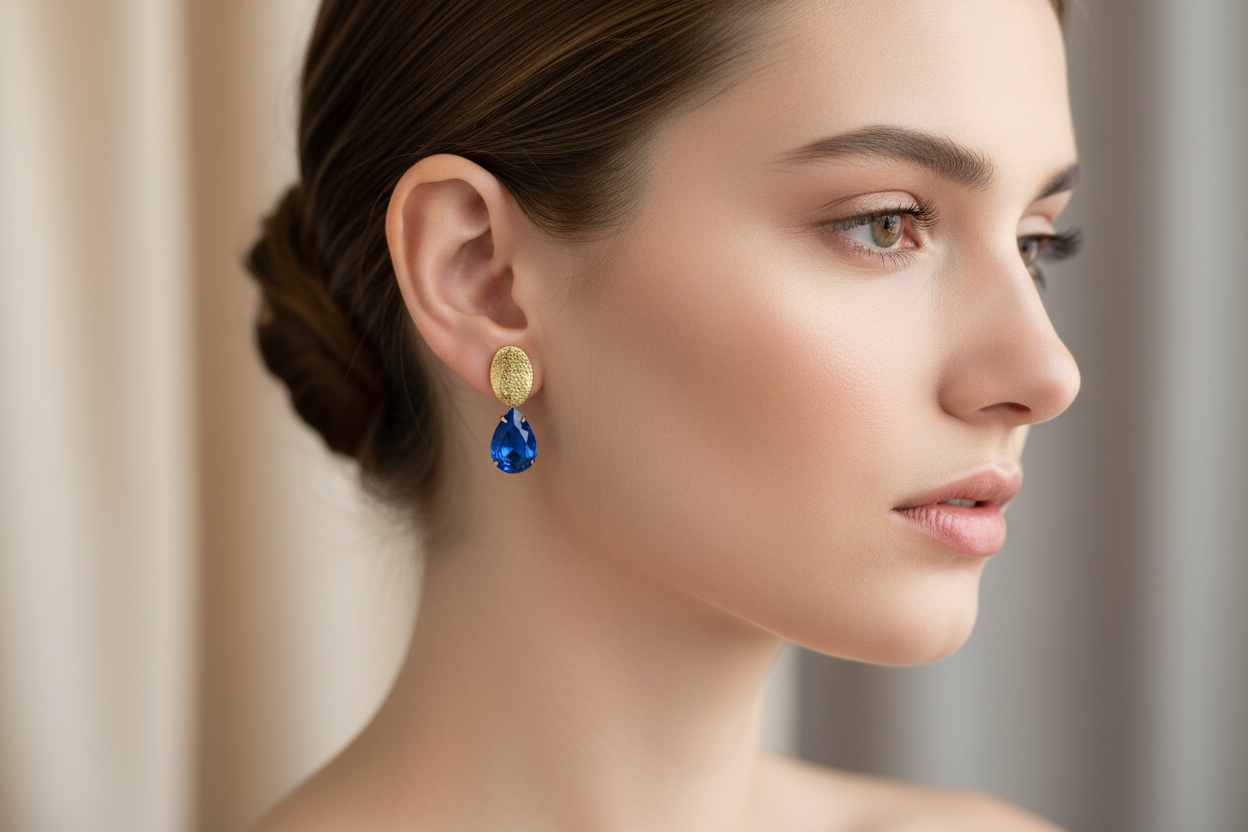 Sapphire Glow Drops in Sapphire