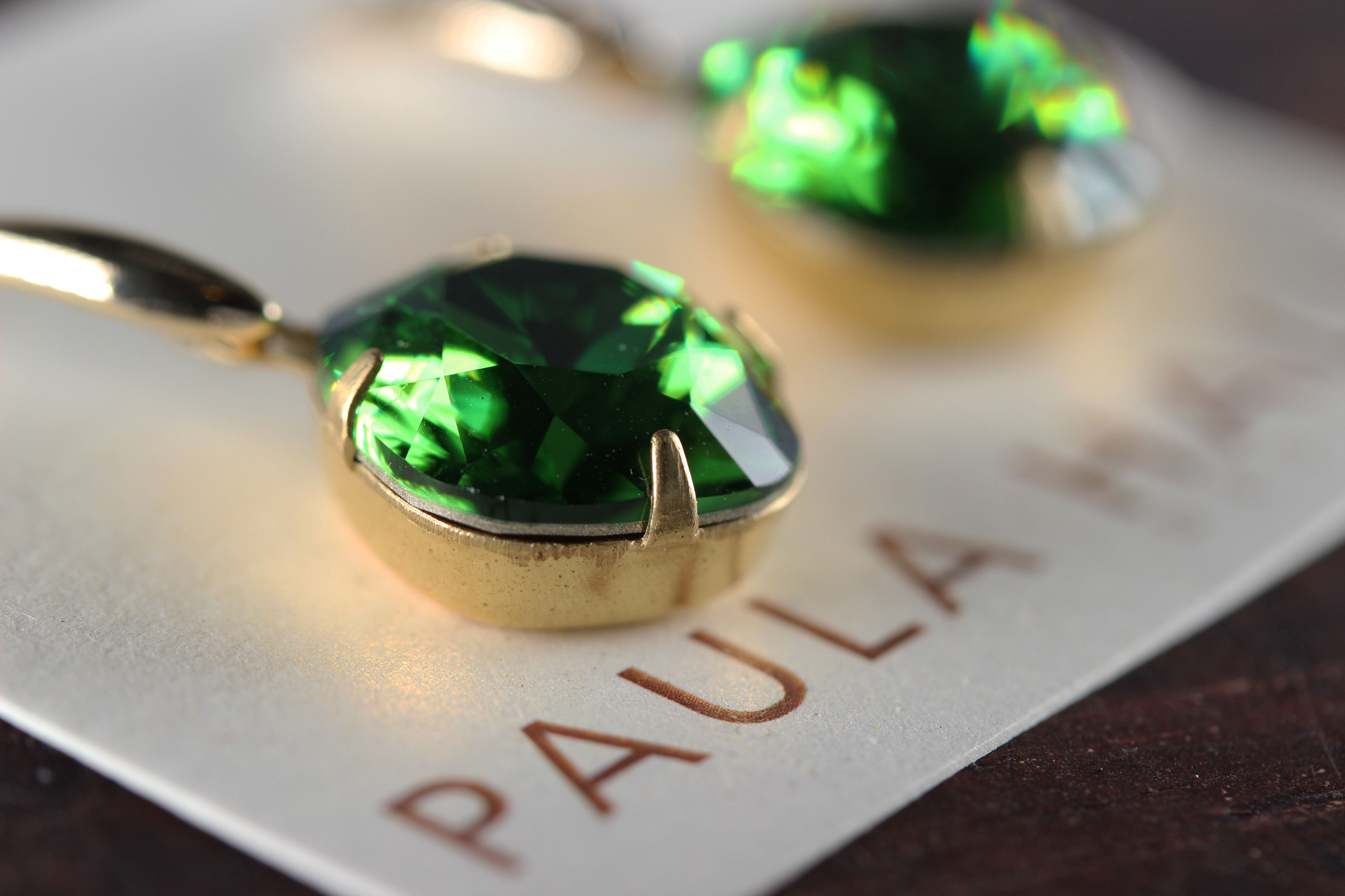 Gorgeous Green Earrings