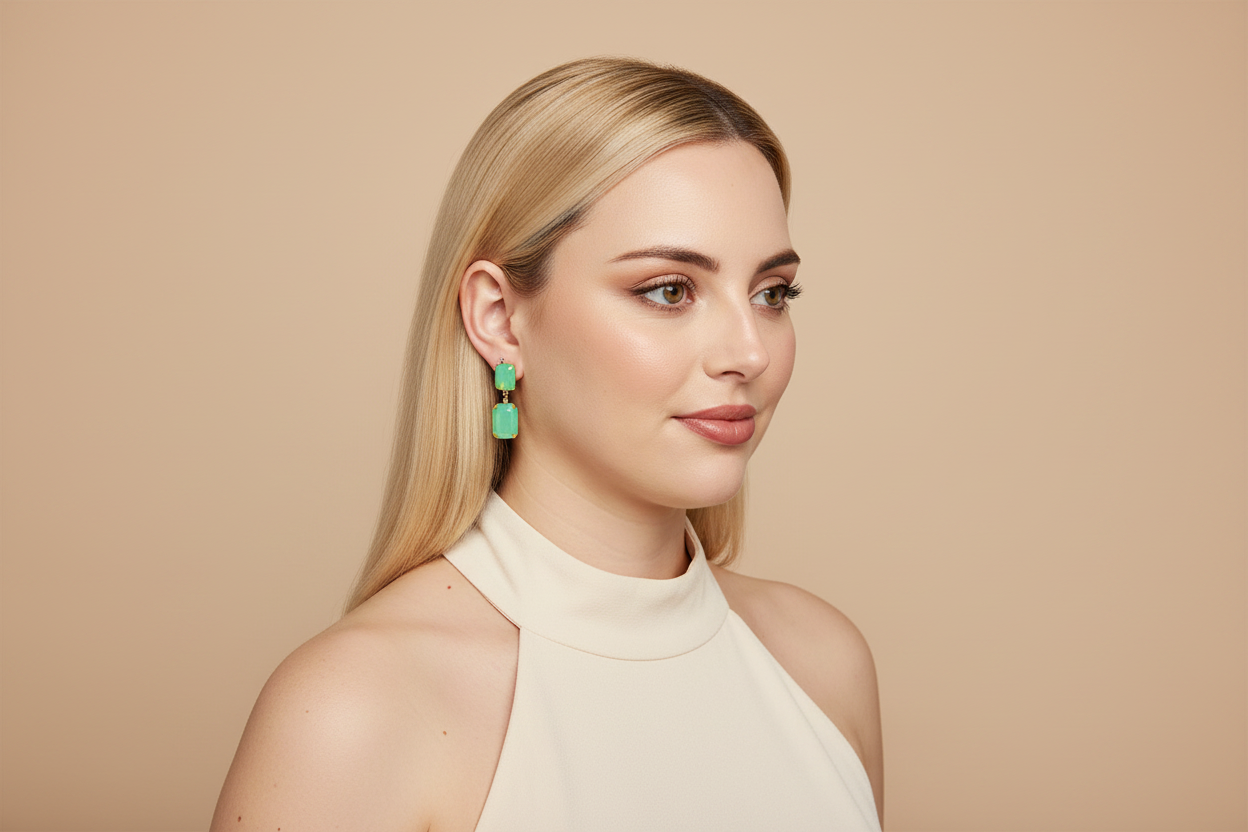 Arabella Drops in Pacific Opal