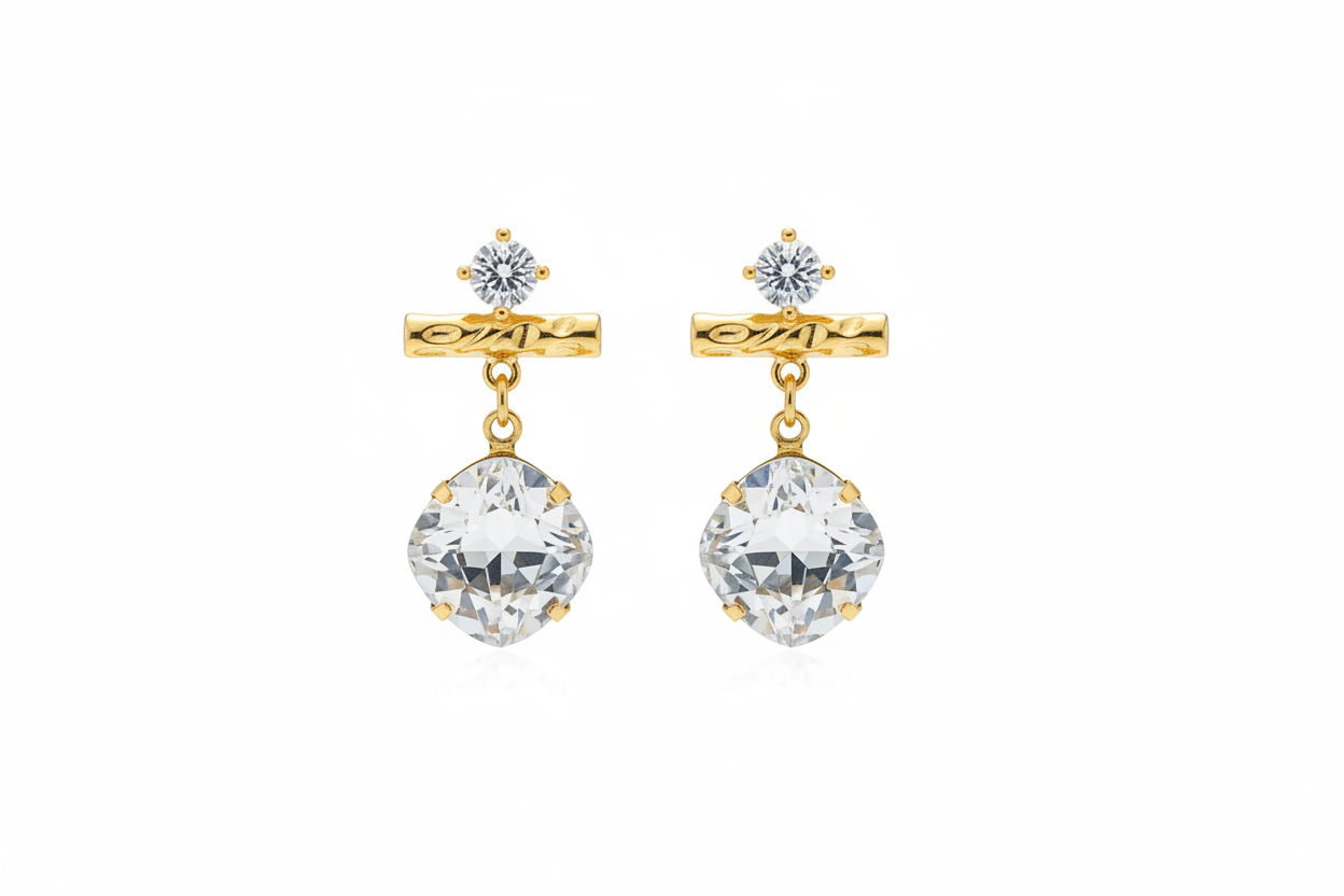 Renata Studs Crystal