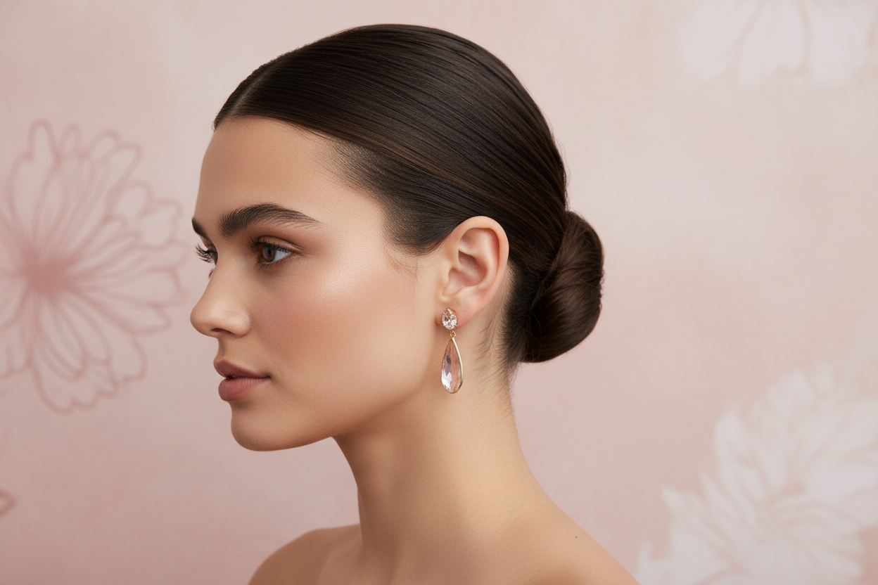 Olivia Blush Drops Model Photo - Smaller